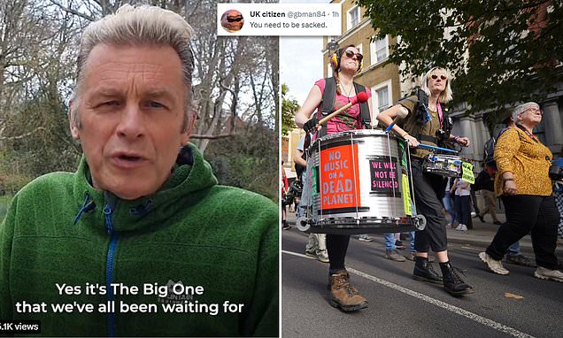 BBC host Chris Packham faces called to be sacked  after XR Tweet