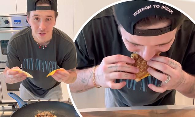 Brooklyn Beckham gets a roasting over grilled cheese sandwich