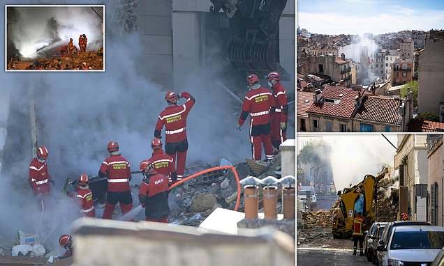 Eight people feared trapped under rubble after explosion in France