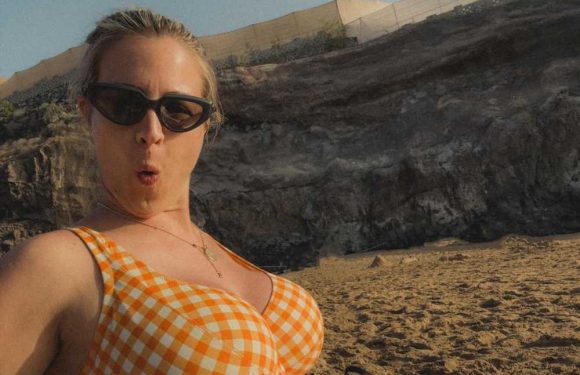 Gemma Atkinson shows off her baby bump in sweet pic with daughter on holiday ahead of birth | The Sun