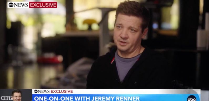 Jeremy Renner Tells Diane Sawyer He Wrote “Last Words” Following Near-Fatal Snowplow Accident