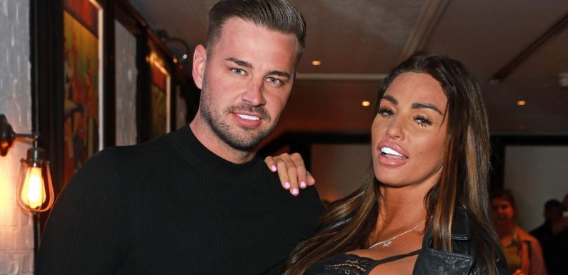 Katie Price and Carl can’t keep hands off each other in first public show after reuniting