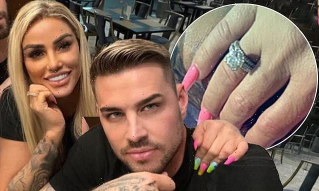 Katie Price appears to confirm she and fiancé Carl Woods are together