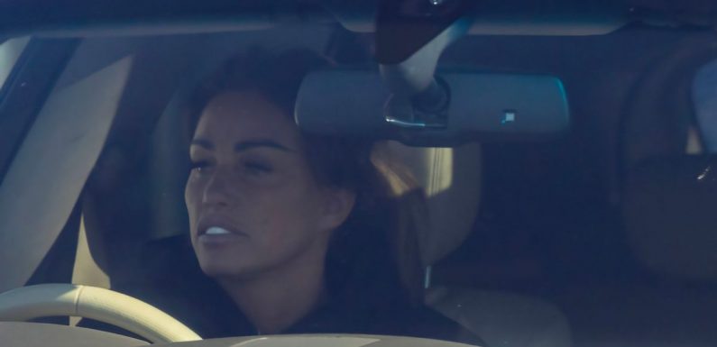 Katie Price spotted driving ‘uninsured and untaxed’ car as driving ban is lifted