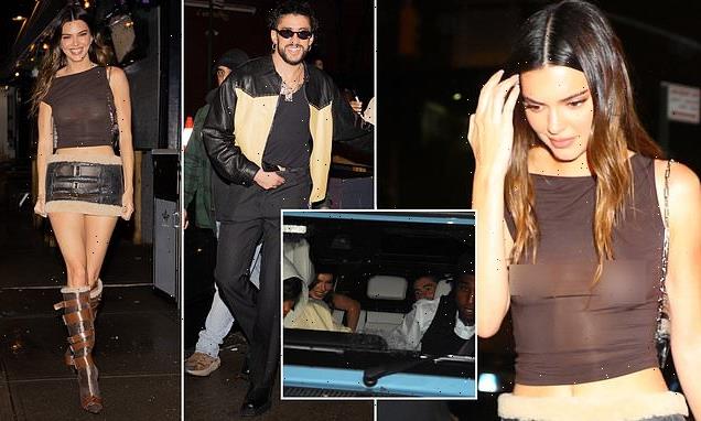 Kendall Jenner joins Bad Bunny for a dinner date at Carbone in NYC