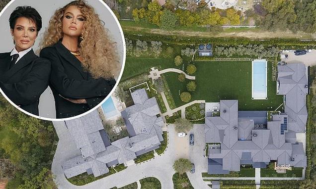 Khloe and Kris' side-by-side mansions seen in new aerial footage
