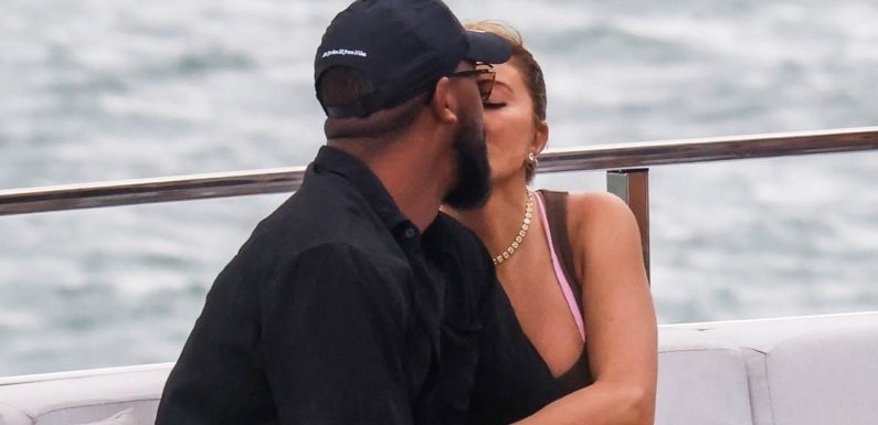 Larsa Pippen, Marcus Jordan Share Kisses During Cozy Boat Trip