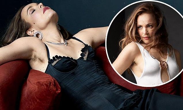Rachel McAdams poses with her armpit hair showing