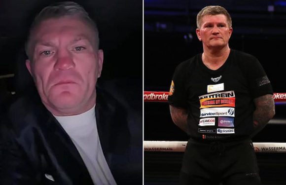 Ricky Hatton, 44, denies taking cocaine after white powder on his nose