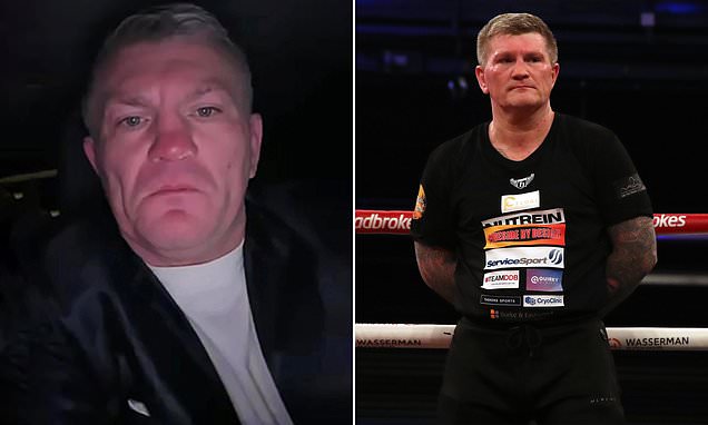 Ricky Hatton, 44, denies taking cocaine after white powder on his nose