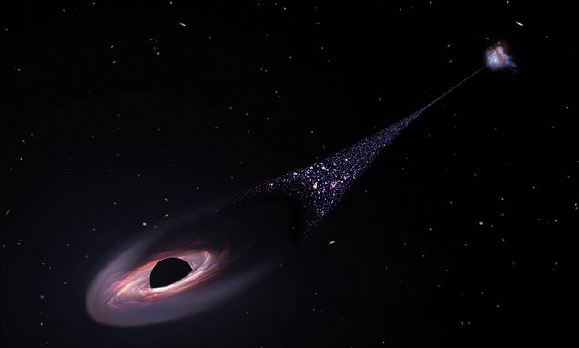 'Runaway' black hole is tearing through the universe, NASA warns