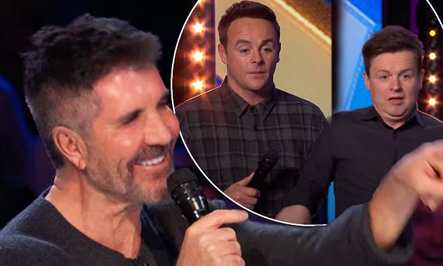 Simon Cowell is pranked on BGT stage by Ant and Dec