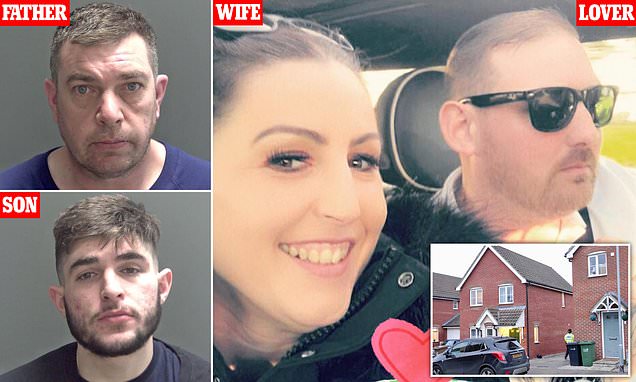 Woman's lover called 999 as he hid from killer husband and son