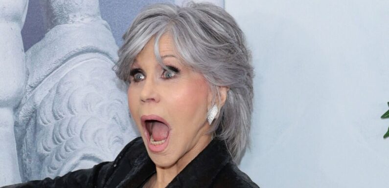 Book Club star fumbles lines in front of Jane Fonda as she shares reaction
