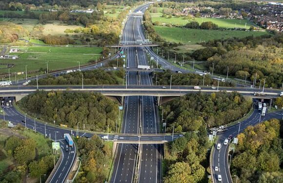 Child rushed to hospital after 'falling from moving car' on M25