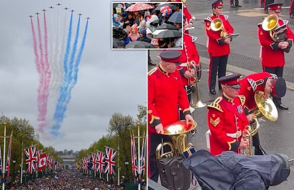 Flypast for King Charles' coronation scaled down due to downpours