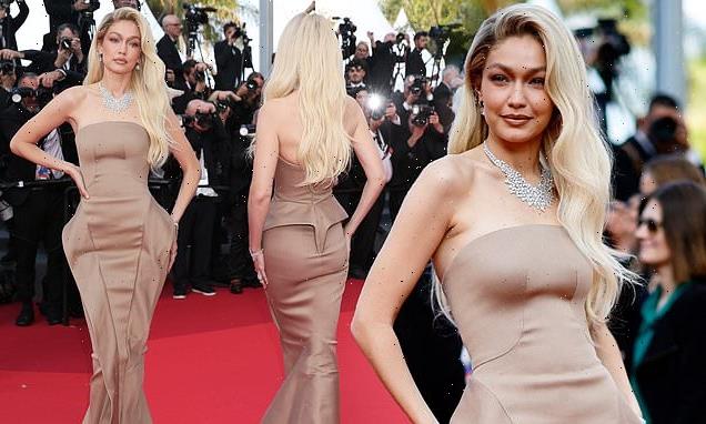 Gigi Hadid wows in a strapless gown at Cannes Film Festival