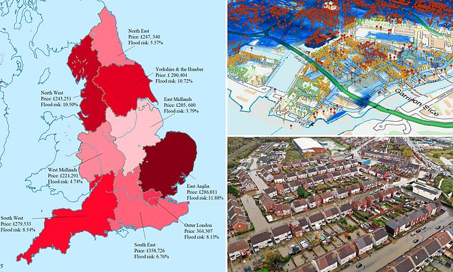 Is YOUR home at risk? 1 in 6 properties in England at risk of flooding