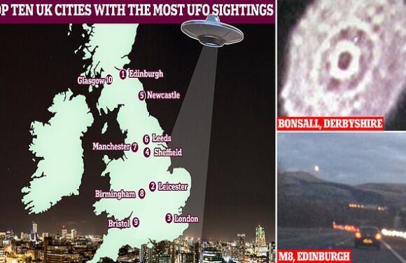 Is your hometown one of the UK's UFO hotspots?