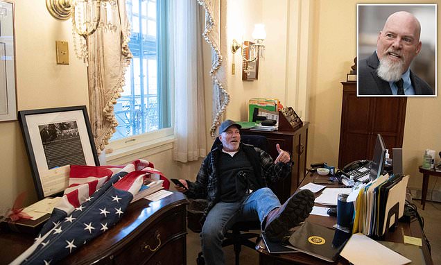 Jan 6 Capitol rioter pictured with feet on Pelosi's  desk jailed