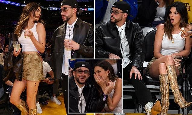Kendall Jenner and Bad Bunny sit courtside at Lakers game amid romance