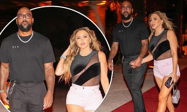 Larsa Pippen and Marcus Jordan attend an event in Miami Beach