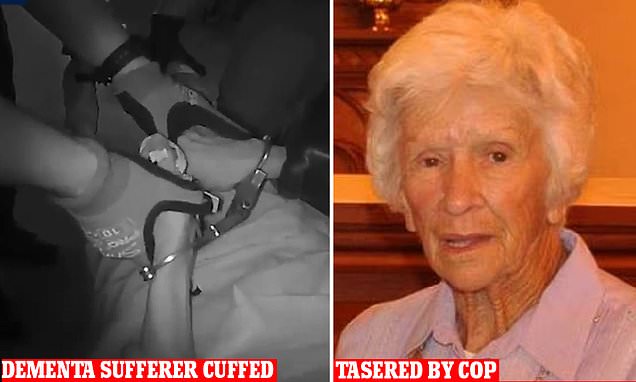 Police used two handcuffs to restrain elderly woman with dementia