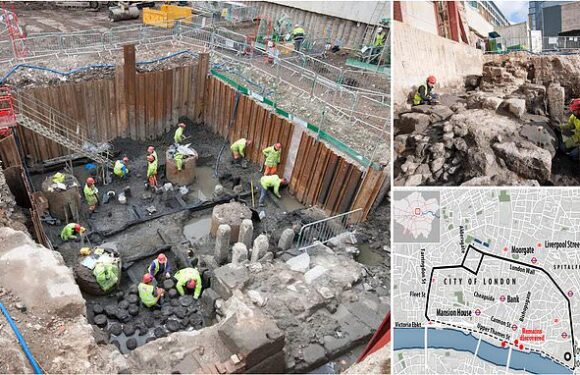 Remains of a 2,000-year-old Roman wall discovered in London