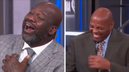 Shaq, Charles Barkley Can't Control Laughter In Hilarious Scene On 'NBA on TNT' Set