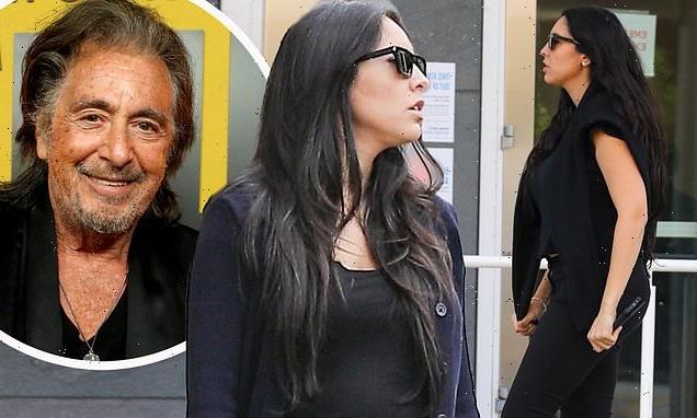 Al Pacino's eight months pregnant girlfriend Noor Alfallah, 29, in LA
