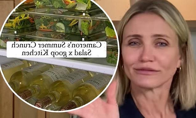 Cameron Diaz shows off her immaculate kitchen