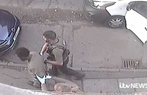 Dramatic moment Nottingham ‘attacker' is Tasered by police and arrested after three killed in knife and van rampage | The Sun