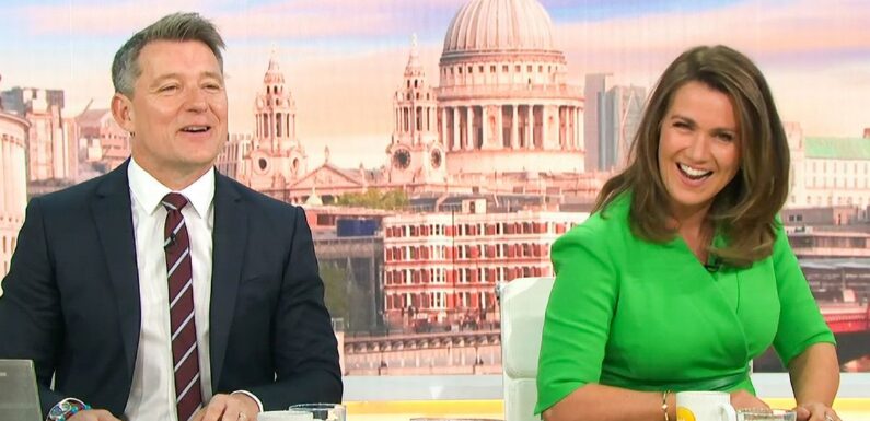 GMB’s Ben Shephard says Susanna Reid was ‘in his bed’ as show takes racy turn