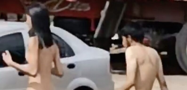 Hallucinating tourists strut around town butt naked after downing drugged tea