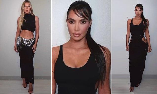 Kim Kardashian and sister Khloe pose together for sexy photos