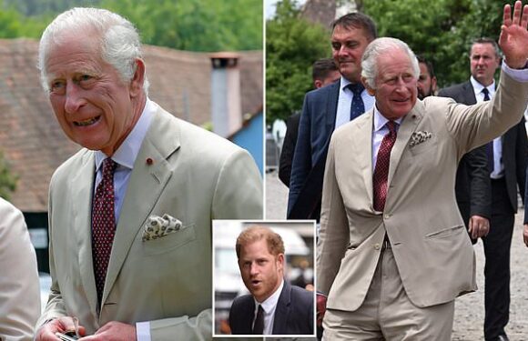 King Charles tours village in Romania as Harry appears at High Court
