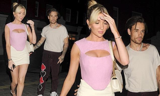 Liam Payne cosies up to his girlfriend Kate Cassidy on a night out