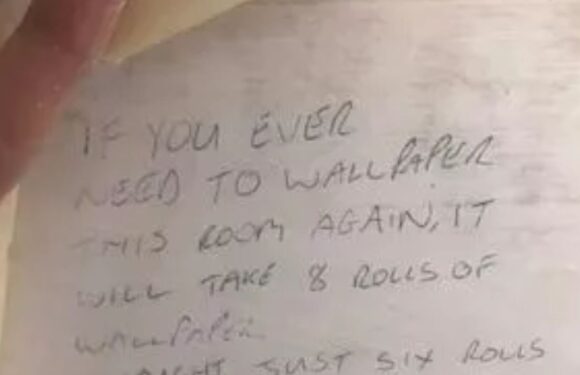 Mum renovating home finds ‘clever’ tip from previous owner under old wallpaper