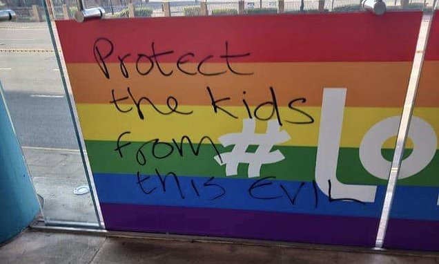 Police investigating 'hateful behaviour' after Pride flags are defaced