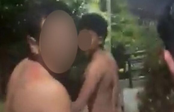 ‘Real life Game of Thrones’ as angry mob force suspected thieves to march naked