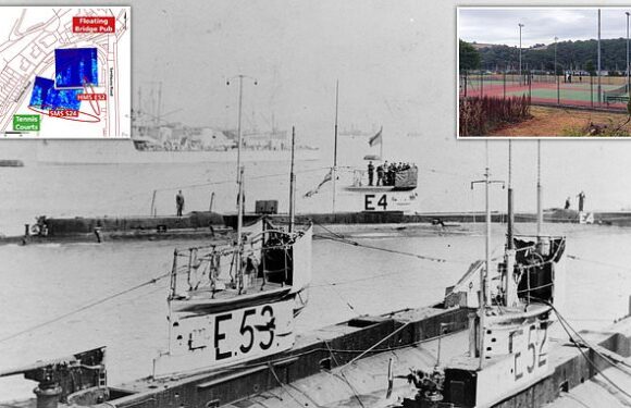 Scientists find 100-year-old Royal Navy submarine buried under park