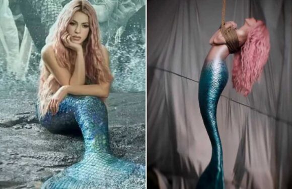 Shakira transforms into a shackled mermaid in new music video taking swipe at ex Gerard Piqué | The Sun