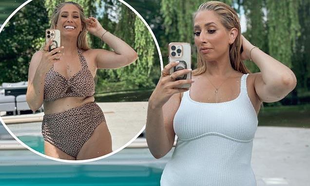 Stacey Solomon stuns as she shows off figure in swimwear