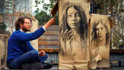 The story behind weathered, destroyed artwork at Queen Victoria Market