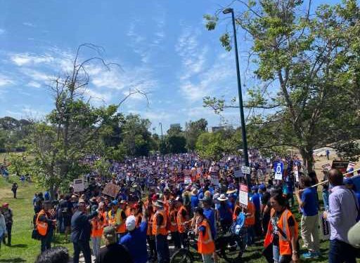 WGA March Kicks Off As Damon Lindelof & Boots Riley Among Members Heading To La Brea Tar Pits For Rally