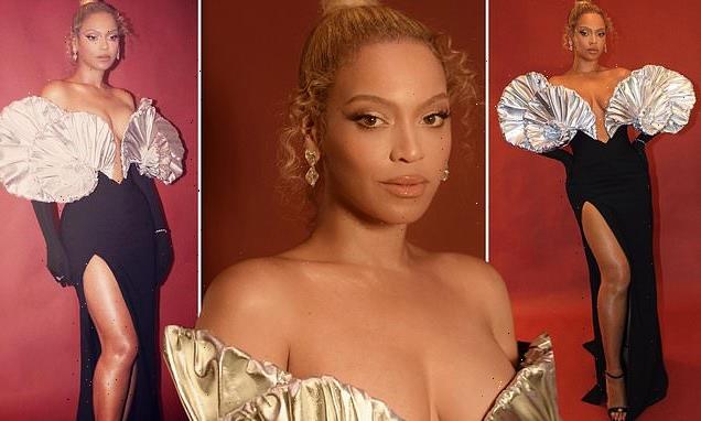 Beyonce makes jaws drop as she takes the plunge in a glamorous gown