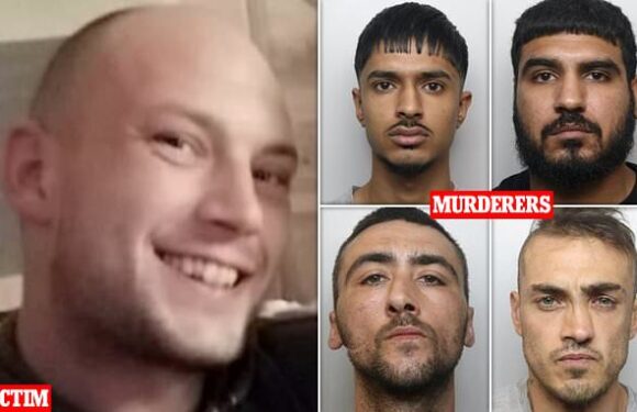 Five people who tortured and murdered a father in are jailed for life