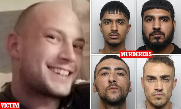 Five people who tortured and murdered a father in are jailed for life