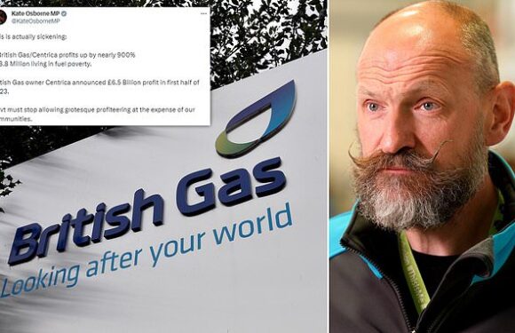 Fury at British Gas as profit surges by nearly 900% to nearly £1bn