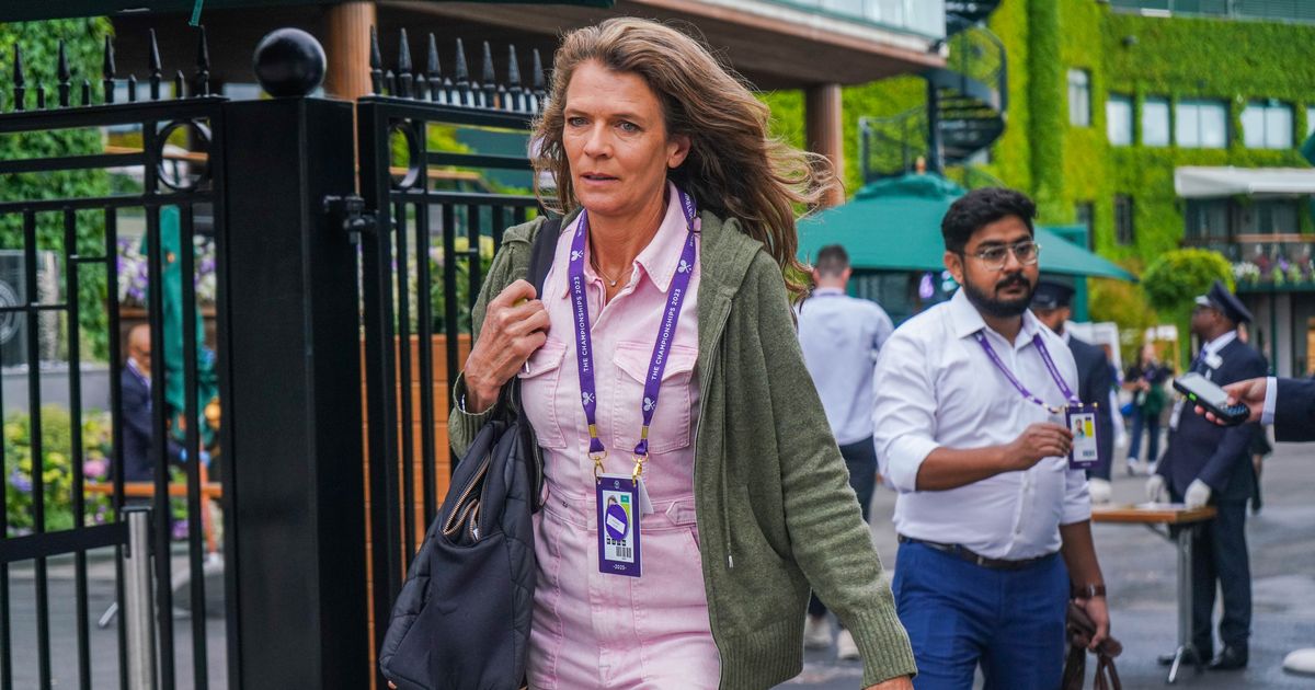 Heartbroken Annabel Croft arrives at Wimbledon following husband’s shock death